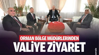 Orman Bölge Müdürlerinden Valiye Ziyaret