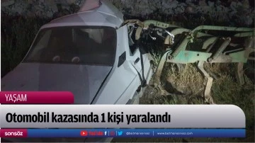 Otomobil kazasında 1 kişi yaralandı