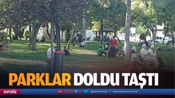 Parklar doldu taştı