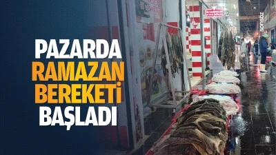 Pazarda ramazan bereketi başladı