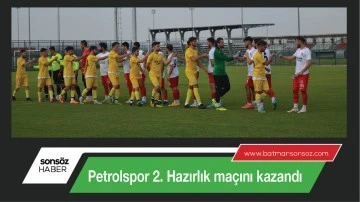 Petrolspor 2. Hazırlık maçını kazandı
