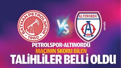 Petrolspor-Altınordu maçının skoru bilen talihliler belli oldu