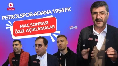 Petrolspor maçı sonrası özel açıklamalar