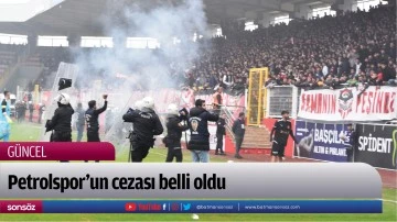 Petrolspor'un cezası belli oldu