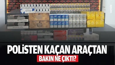 Polisten kaçan araçtan bakın ne çıktı?