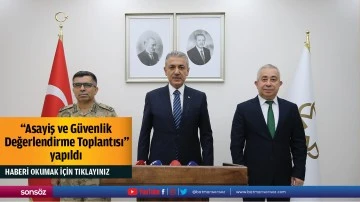 &quot;Asayiş ve Güvenlik Değerlendirme Toplantısı&quot; yapıldı