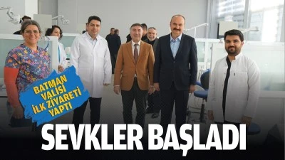 Sevkler başladı; Batman Valisi ilk ziyareti yaptı