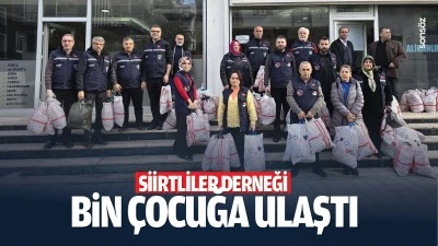 Siirtliler Derneği, bin çocuğa ulaştı