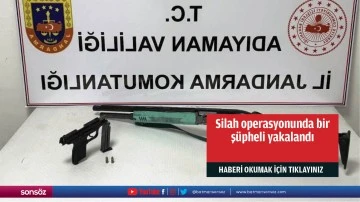 Silah operasyonunda bir şüpheli yakalandı