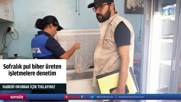 Sofralık pul biber üreten işletmelere denetim