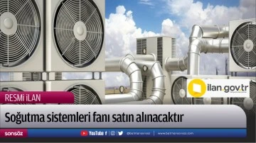 Soğutma sistemleri fanı satın alınacaktır