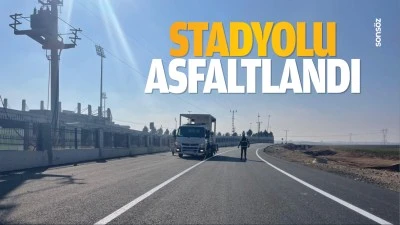 Stad yolu asfaltlandı