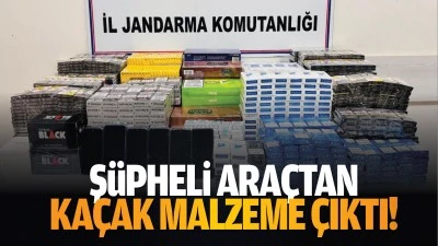 Şüpheli araçtan kaçak malzeme çıktı!