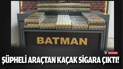 Şüpheli araçtan kaçak sigara çıktı!