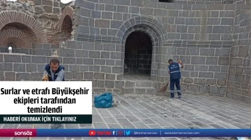 Surlar ve etrafı Büyükşehir ekipleri tarafından temizlendi