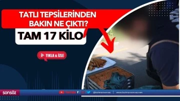 Tatlı tepsilerinden bakın ne çıktı?