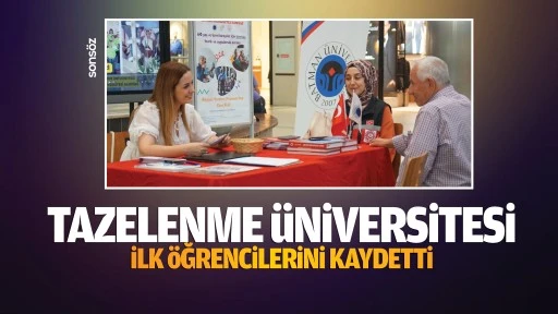 Tazelenme üniversitesi, ilk öğrencilerini kaydetti