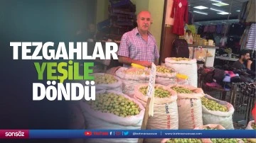 Tezgahlar yeşile döndü