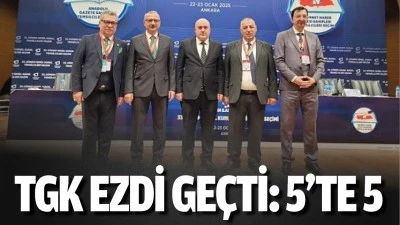 TGK ezdi geçti: 5'te 5