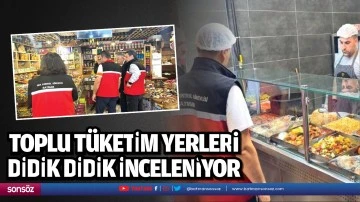 Toplu tüketim yerleri didik didik inceleniyor