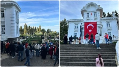 Trabzon'daki Atatürk Köşkü'nü binlerce kişi ziyaret etti