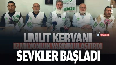 Umut Kervanı 12 milyonluk yardım ulaştırdı