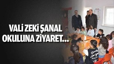 Vali Zeki Şanal Okuluna ziyaret…