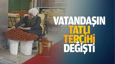 Vatandaşın tatlı tercihi değişti