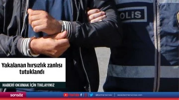 Yakalanan hırsızlık zanlısı tutuklandı