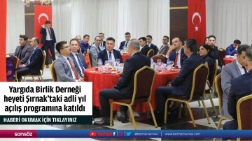 Yargıda Birlik Derneği heyeti Şırnak'taki adli yıl açılış programına katıldı