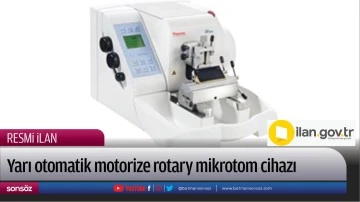 Yarı otomatik motorize rotary mikrotom cihazı