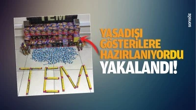 Yasadışı gösterilere hazırlanıyordu; Yakalandı!