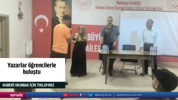 Yazarlar öğrencilerle buluştu