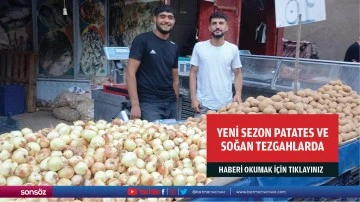 Yeni sezon patates ve soğan tezgahlarda