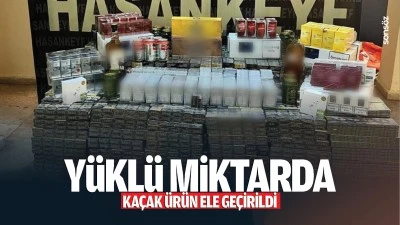 Yüklü miktarda kaçak ürün ele geçirildi