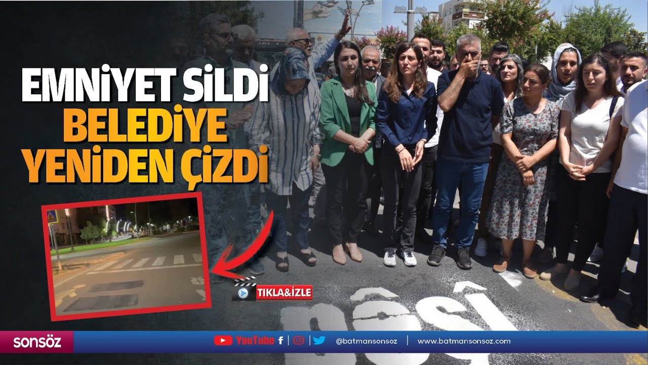 Emniyet sildi, belediye yeniden çizdi