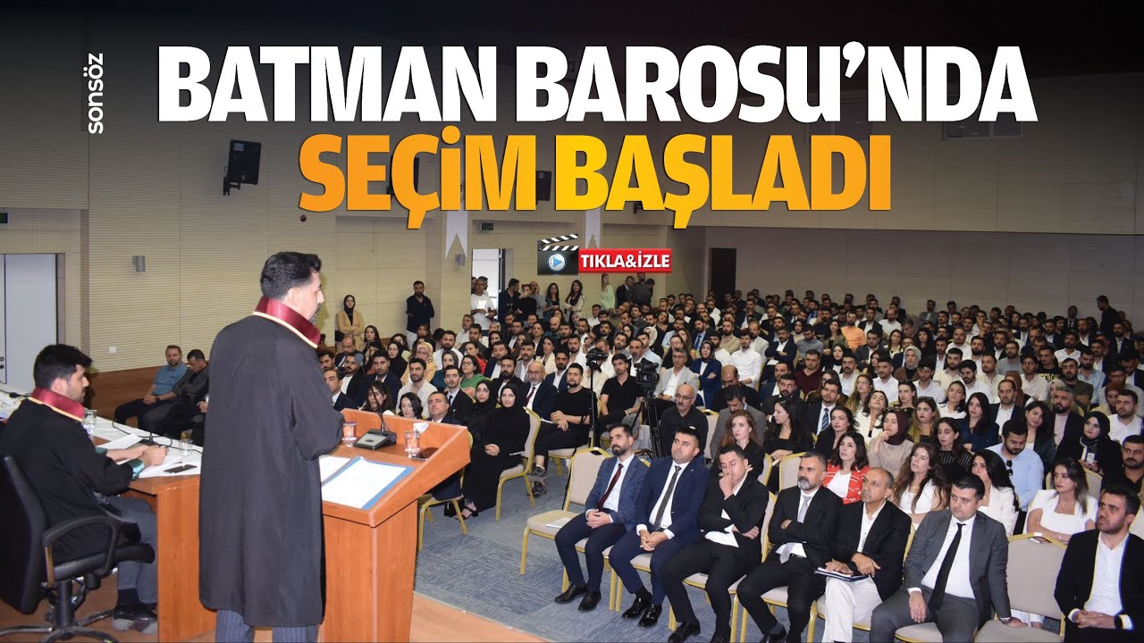 Batman Barosu’nda seçim başladı