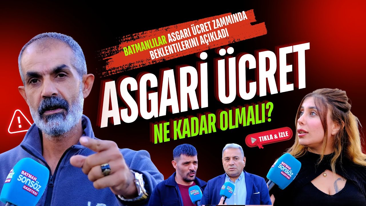 Batmanlılar asgari ücreti konuştu