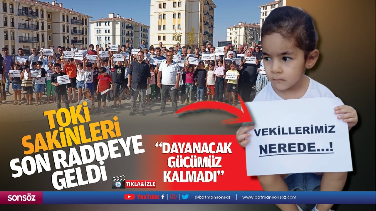 TOKİ sakinleri son raddeye geldi; "Dayanacak gücümüz kalmadı"