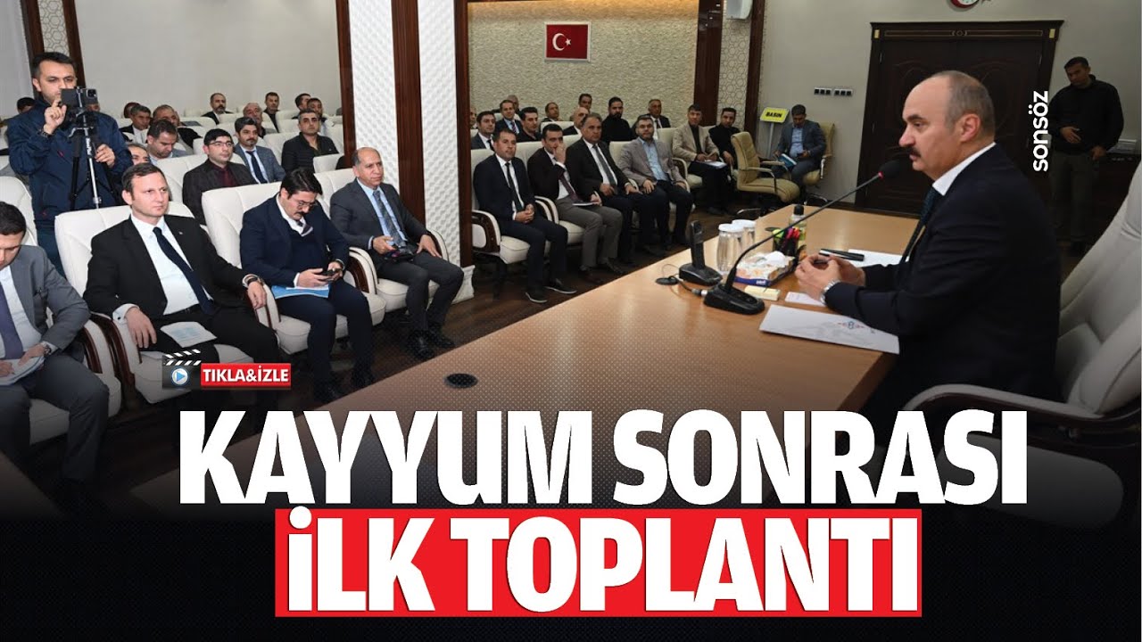 Kayyum sonrası ilk toplantı