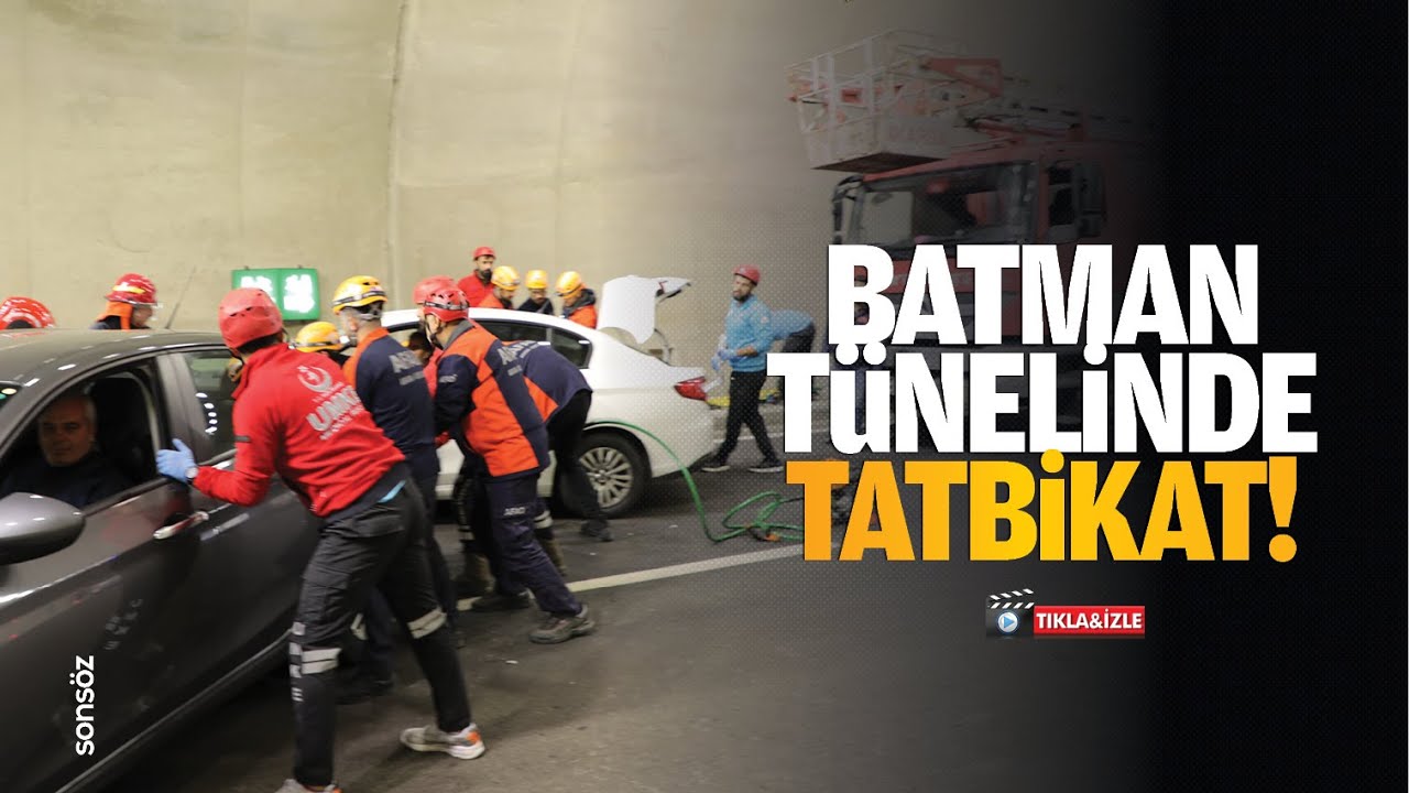 Batman tünelinde tatbikat!