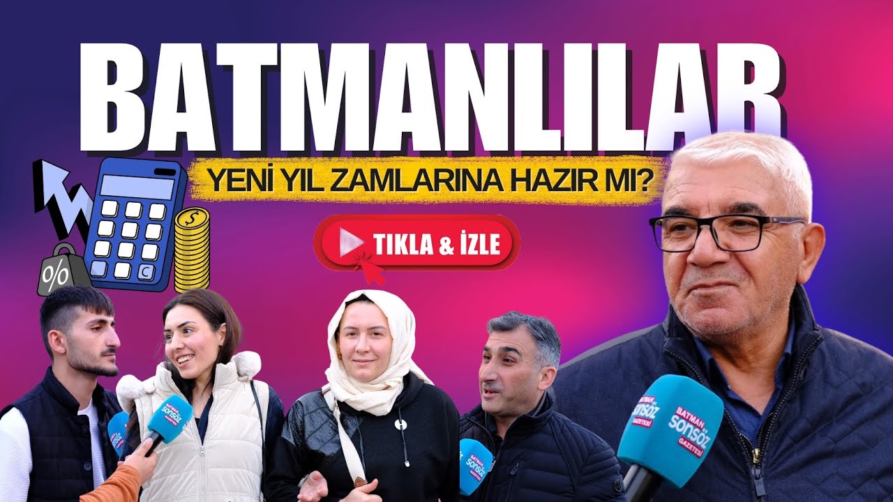 Batmanlılar yeni yıl zamlarına hazır mı?