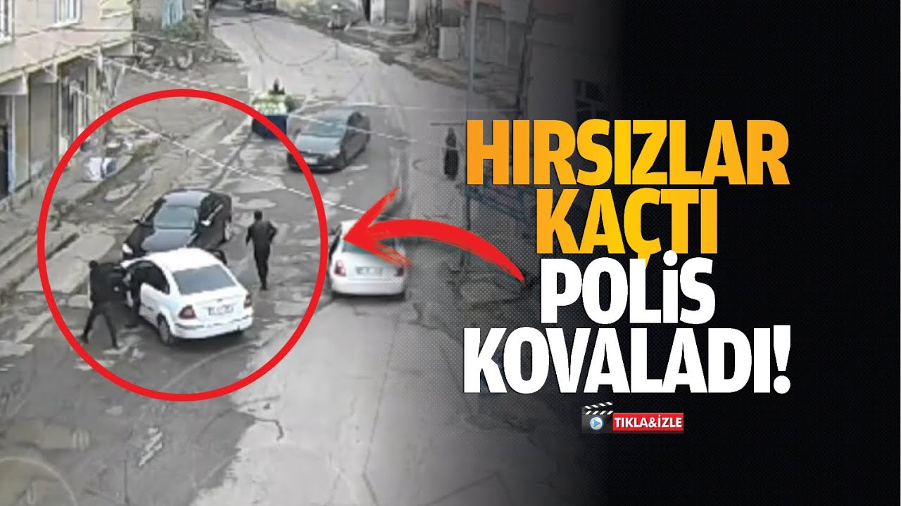 Hırsızlar kaçtı, polis kovaladı!