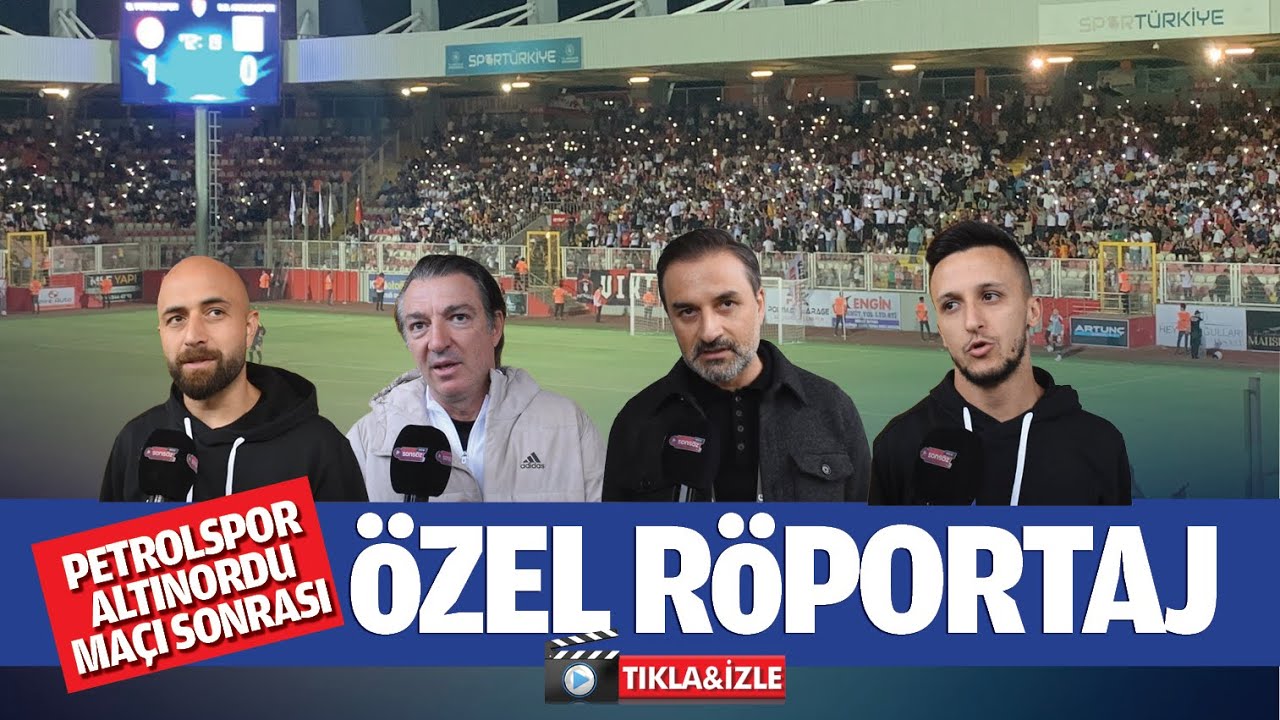 Petrolspor-Altınordu maçı sonrası özel röportaj