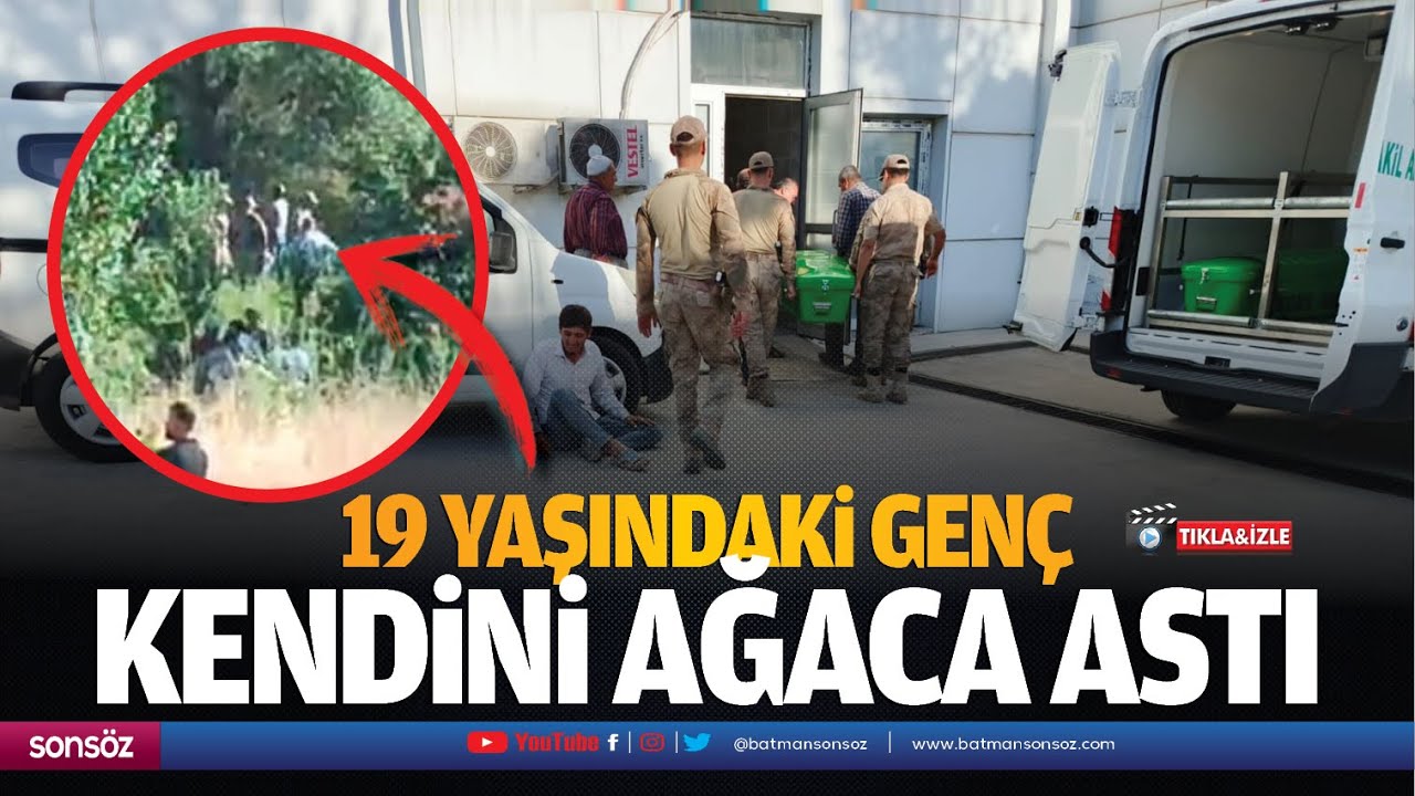 19 yaşındaki genç kendini ağaca astı