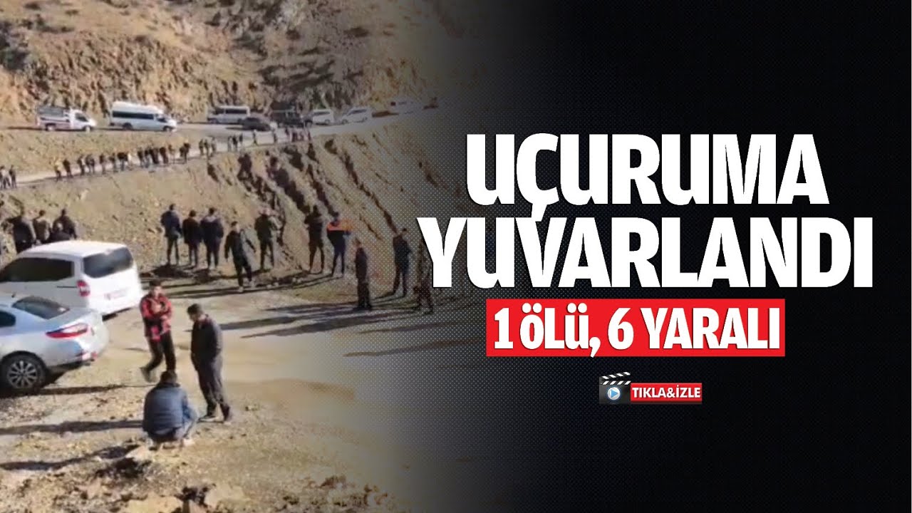 Araç, uçuruma yuvarlandı