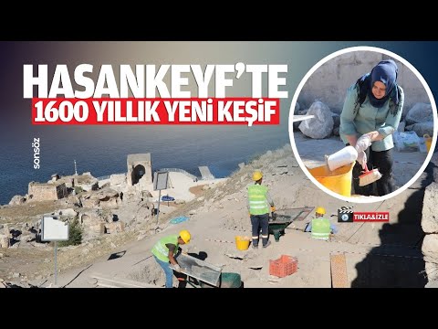 Hasankeyf'te 1600 yıllık yeni keşif