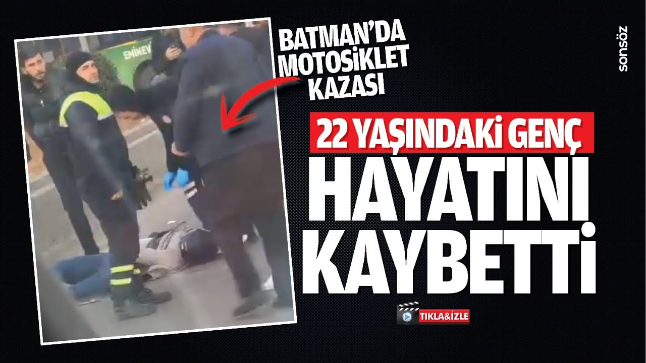 Batman’da motosiklet kazası; Genç sürücü hayatını kaybetti